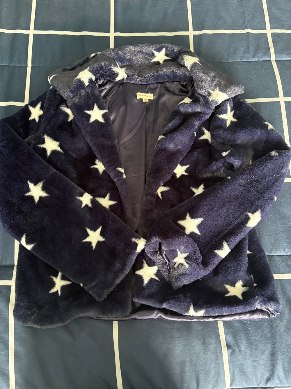Hem & Thread Black Lined Faux Fur Coat